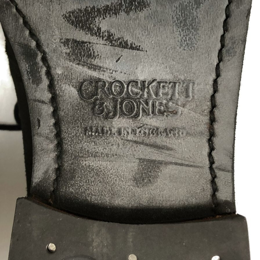 クロケット&ジョーンズ  チャッカブーツ CHERTSEY スエード サイズ8.5 メンズ ブラック CROCKETT&JONES ブーツ 約27.0cm【LA】【中古】