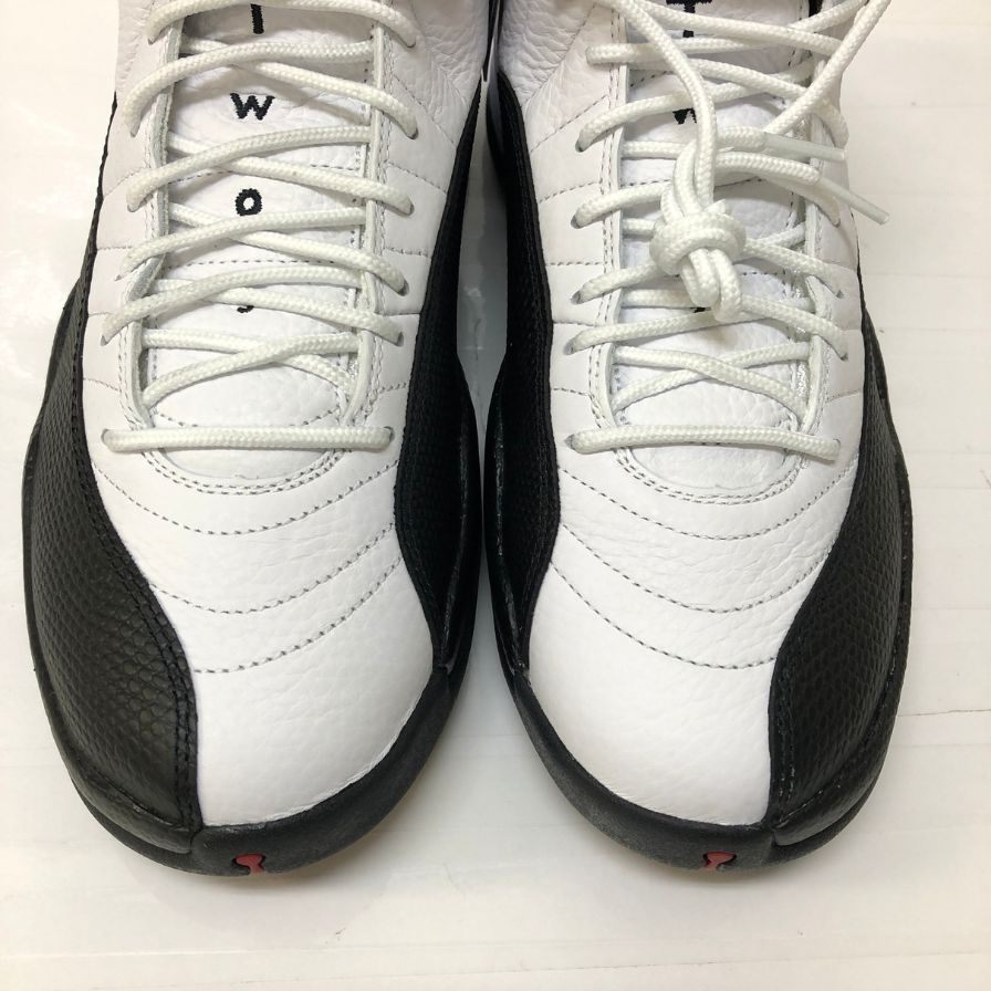 ナイキ スニーカー エアジョーダン 12 レトロ ホワイト／ブラック CT8013-117 メンズ サイズ28cm NIKE AIR JORDAN 12 RETRO 約28.0cm【YB5】