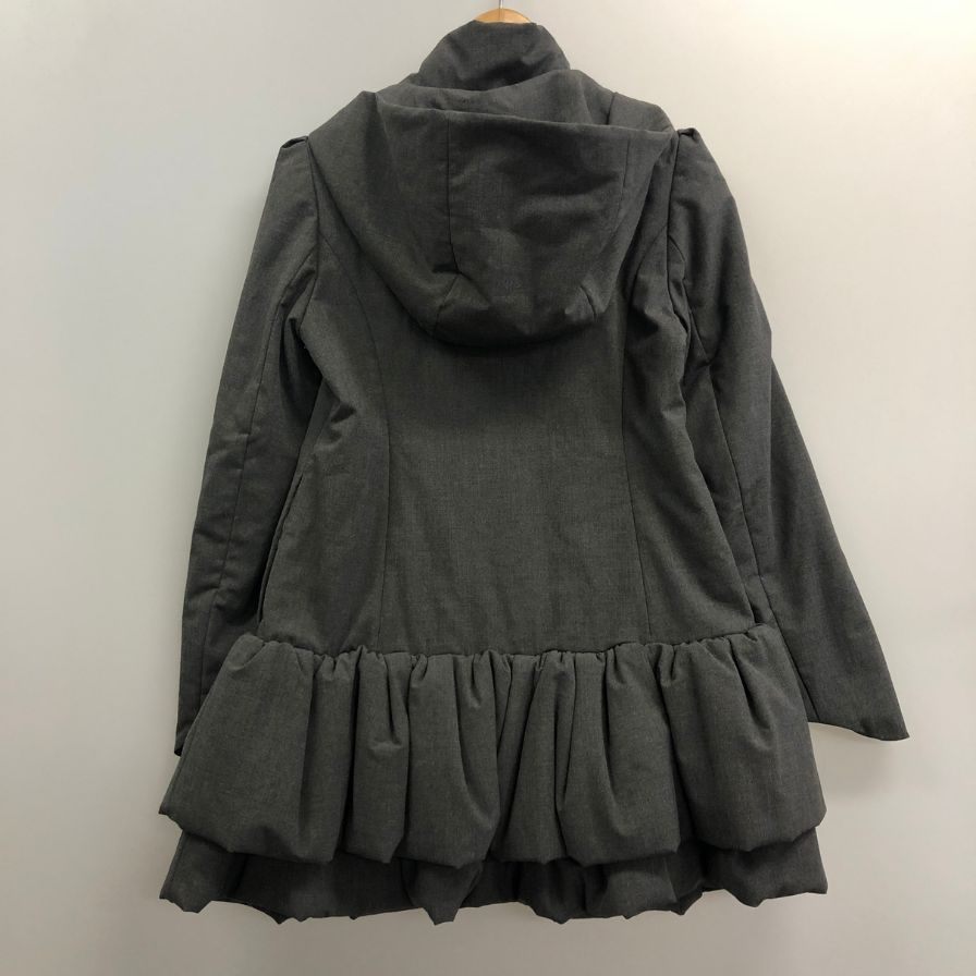美品◆フォクシーニューヨーク ブリリアントコート グレー サイズ38 レディース 日本製 FOXEY NEW YORK 【AFF23】