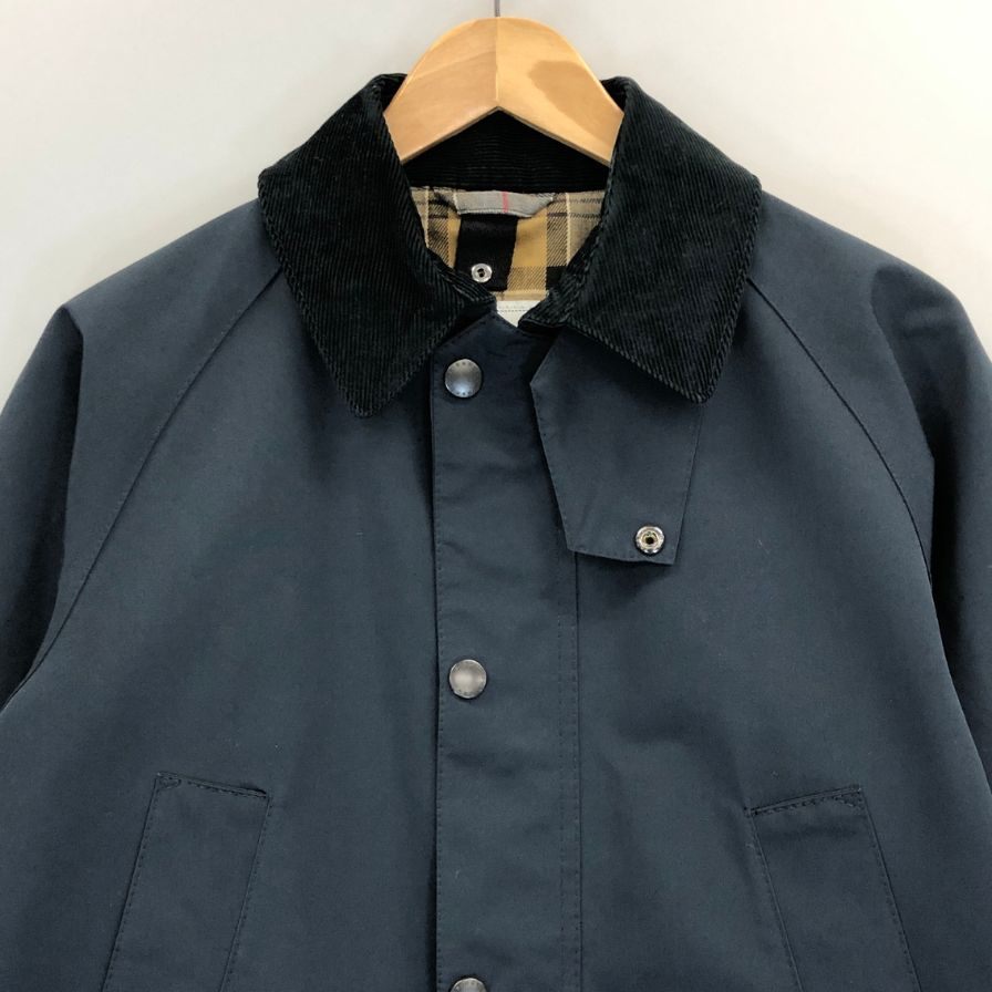 バブアー ジャケット ノンオイル 1902187 ハーフ丈 カバーオール ネイビー メンズ サイズ38 Babour BEDALE SL 2LAYER【LA】