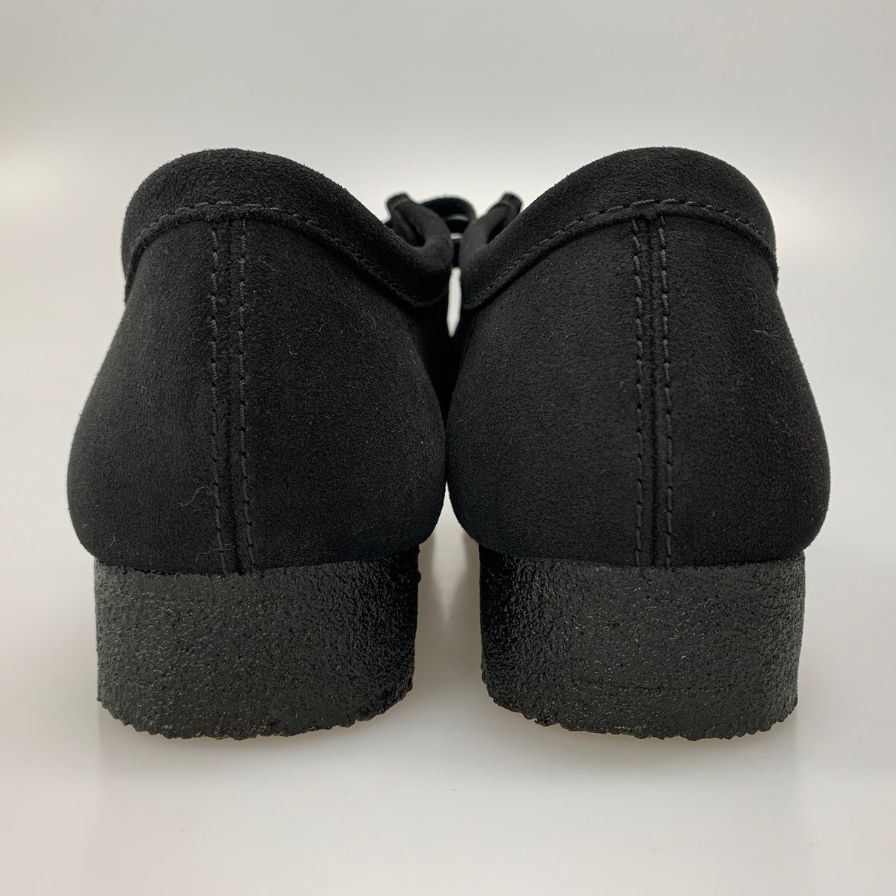 クラークス デッキシューズ ワラビー  スエード クレープソール メンズ ブラック サイズ25cm CLARKS 約25.0cm【AFC29】