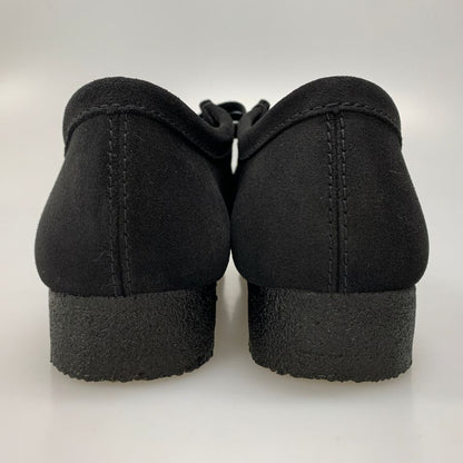 クラークス デッキシューズ ワラビー  スエード クレープソール メンズ ブラック サイズ25cm CLARKS 約25.0cm【AFC29】