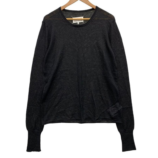 極美品◆メゾンマルジェラ モヘア セーター 2018 レディース サイズL ブラック  Maison Margiela 【AFB19】