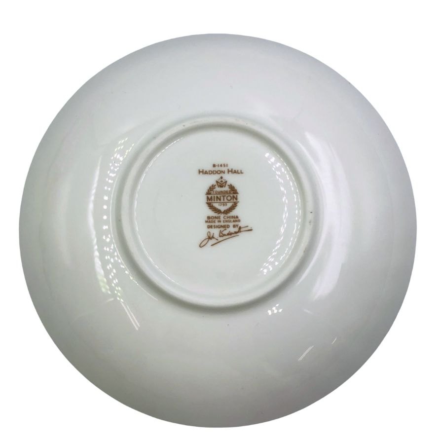 ミントン ハドンホール 洋食器 カップ ソーサ― 2客 セット アンティーク ティーカップ MINTON HADDON HALL【AFI20】【中古】