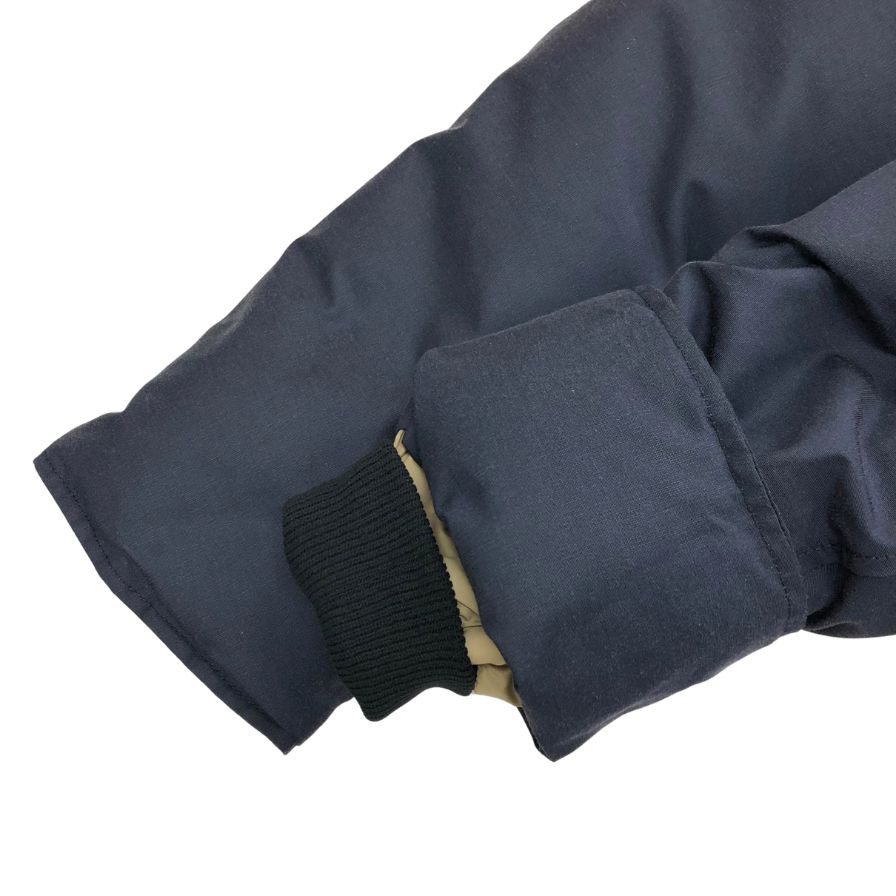 中古◆ウールリッチ ダウンジャケット アークティックパーカー コヨーテファー ネイビー サイズL WOOLRICH 【AFA11】