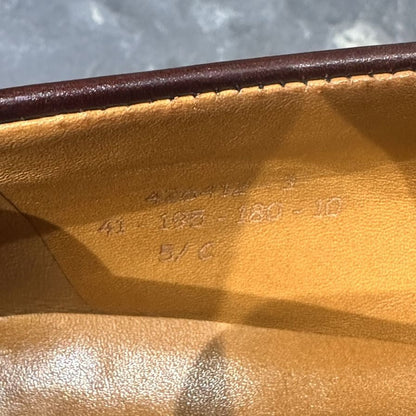ジェイエムウエストン 180 シグニチャーローファー ボックスカーフ バーガンディ サイズUK5.5C メンズ J.M.WESTON ローファー 約24.0cm【LA】【中古】