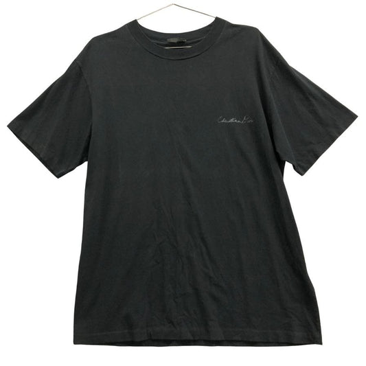 中古◆クリスチャンディオール 24AW 半袖Tシャツ スズラン バックプリント ブラック メンズ サイズM 493J696B0817 DIOR 【AFB13】