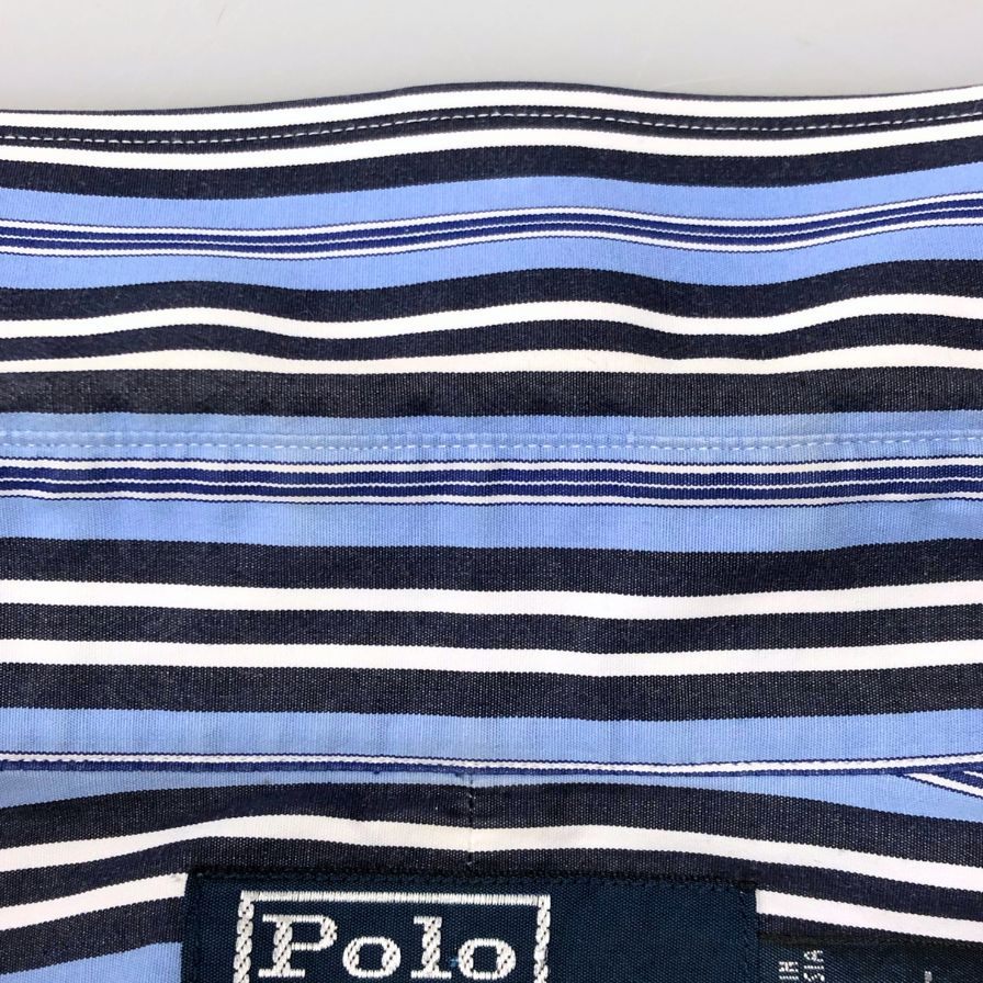美品◆ポロ ラルフローレン ストライプシャツ サイズL メンズ POLO RALPH LAUREN 【AFB37】