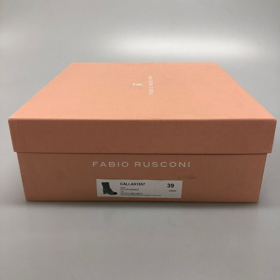 ファビオルスコーニ ブーツ ヒール パンプス バイカラー ジップ サイズ39 レディース ベージュ系 FABIO RUSCONI 約25.5cm【AFD15-2】