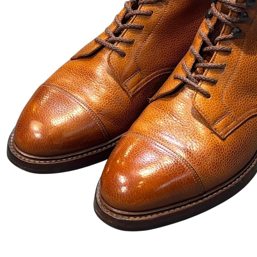 クロケット&ジョーンズ コニストン2 カントリーブーツ グレインレザー ブラウン サイズUK6.5E CROCKETT&JONES ブーツ 約25.0cm【LA】【中古】