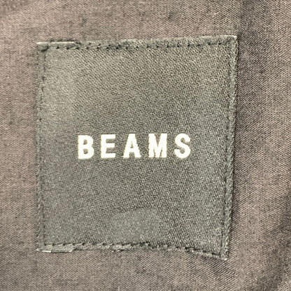 中古◆ビームス ライダースジャケット トップス 亜麻素材 2020S  ブラック サイズ フリー メンズ BEAMS 【AFB11】