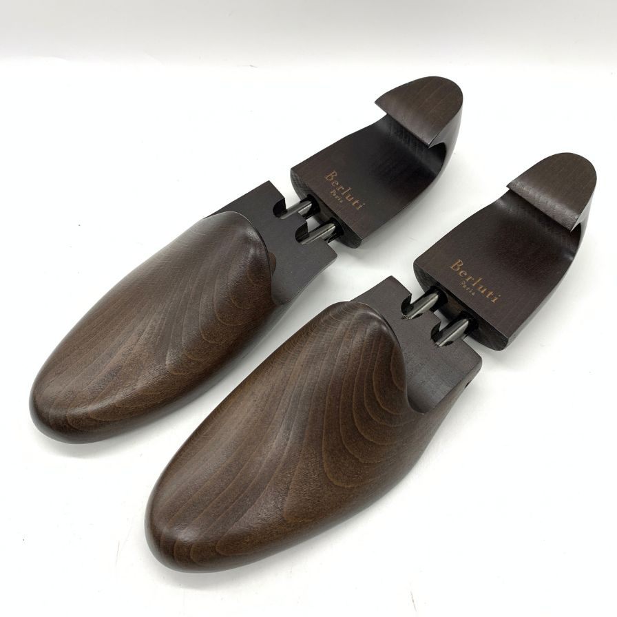 ベルルッティ 木製 シューツリー フランス製 サイズ8F ブラウン Berluti 約26.5cm【YB5】