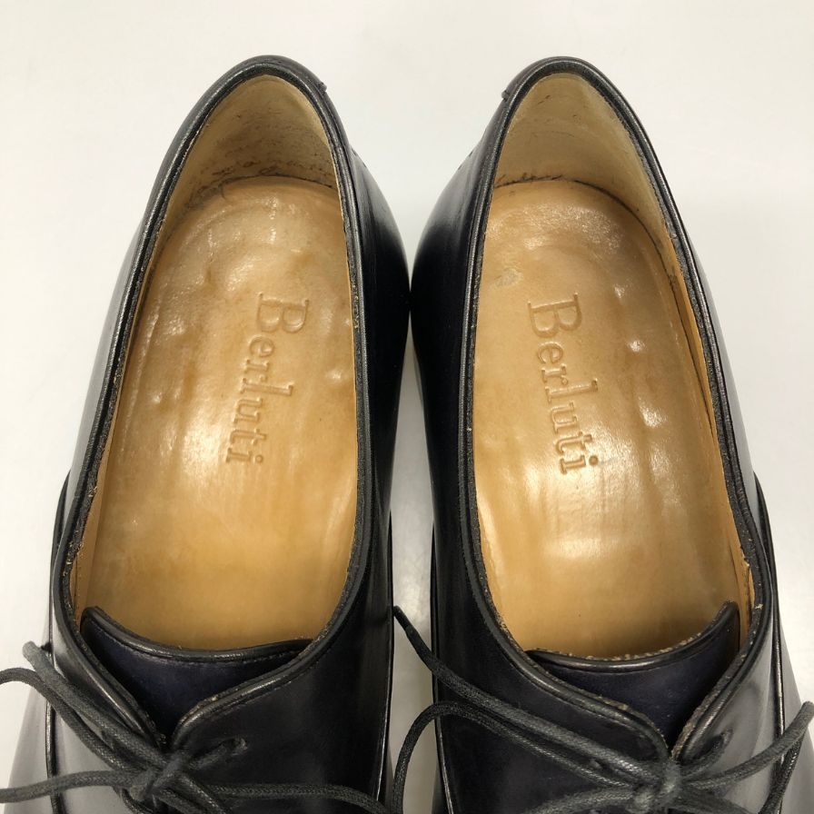 ベルルッティ ビジネスシューズ カーフ ネイビー UK8 Berluti ビジネスシューズ 約26.5cm【LA】【中古】