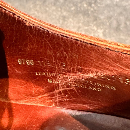 クロケット&ジョーンズ レザーシューズ アルバニー アデレード カーフ ブラウン メンズ サイズUK6D Crockett&Jones ビジネスシューズ 約24.5cm【LA】【中古】