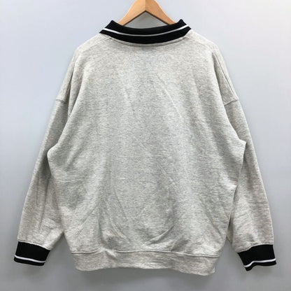 中古◆アンブロ トレーナー 襟付き コットン  ロゴ レディース グレー サイズXL UMBRO 【AFB40】