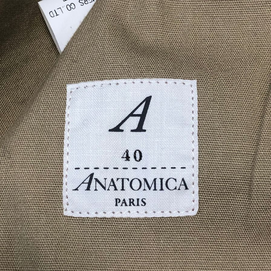 美品◆アナトミカ  ブッシュジャケット ベージュ サイズ40 メンズ ANATOMICA 【AFB5】