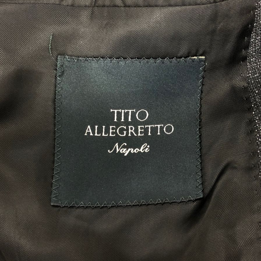 新品同様◆ティトアレグレット テーラードジャケット グレー メンズ サイズ46 TA-05-241-072 TITO ALLEGRETTO 【AFB15】