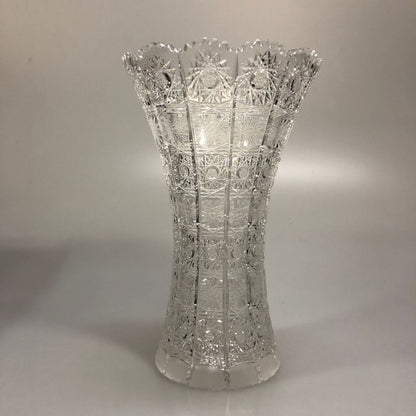ボヘミアグラス 500PK 花瓶 Bohemian glass【AFI28】【中古】