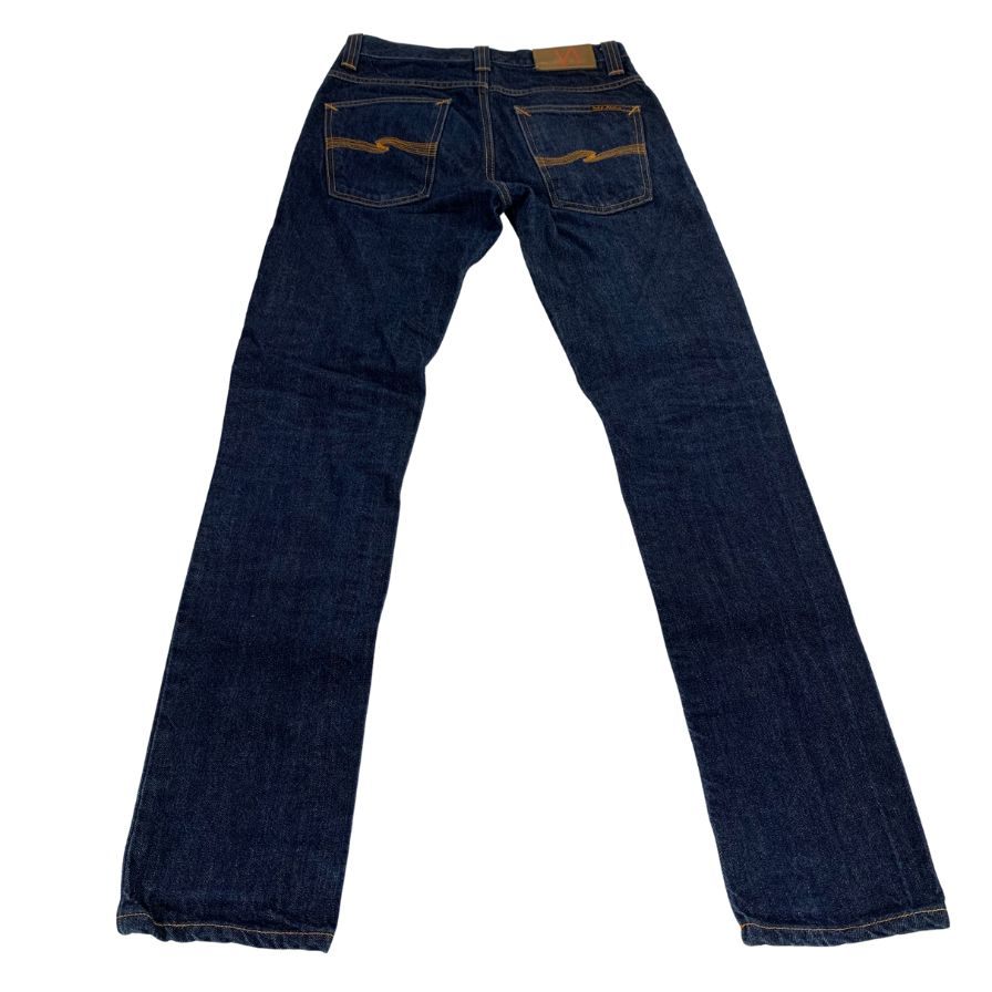 美品◆ヌーディー ジーンズ デニムパンツ NJ3585 メンズ W28 L32 ブルー系 Nudie Jeans 【AFB41】