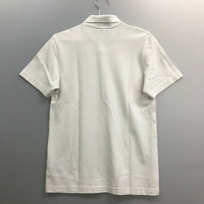 極美品◆アディダス 半袖ポロシャツ 3ストライプス ホワイト メンズ サイズL ADIDAS 【AFB29】