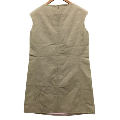 中古◆ディースクエアード ノースリーブ ワンピース コットン＆リネン レディース サイズ42 カーキ DSQUARED2 【AFB22】