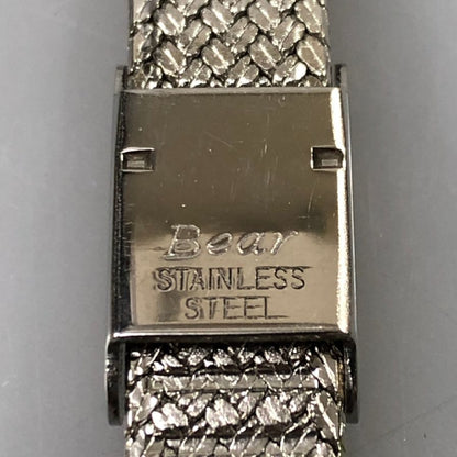 ロンジン チューラー 手巻き 腕時計 メッシュベルト メンズ シルバー 白文字盤 longines【AFB55】
