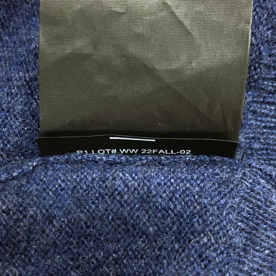 中古◆セオリー ニットセーター カシミア 100% クルーネック ブルー メンズ サイズM Theory 【AFB4】
