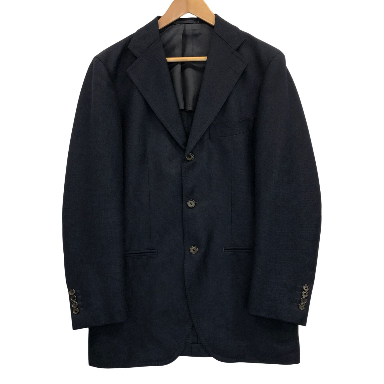 美品◆ユナイテッドアローズ ソブリン 3B SSテーラードジャケット ネイビー サイズ46 UNITED ARROWS 【AFB6】
