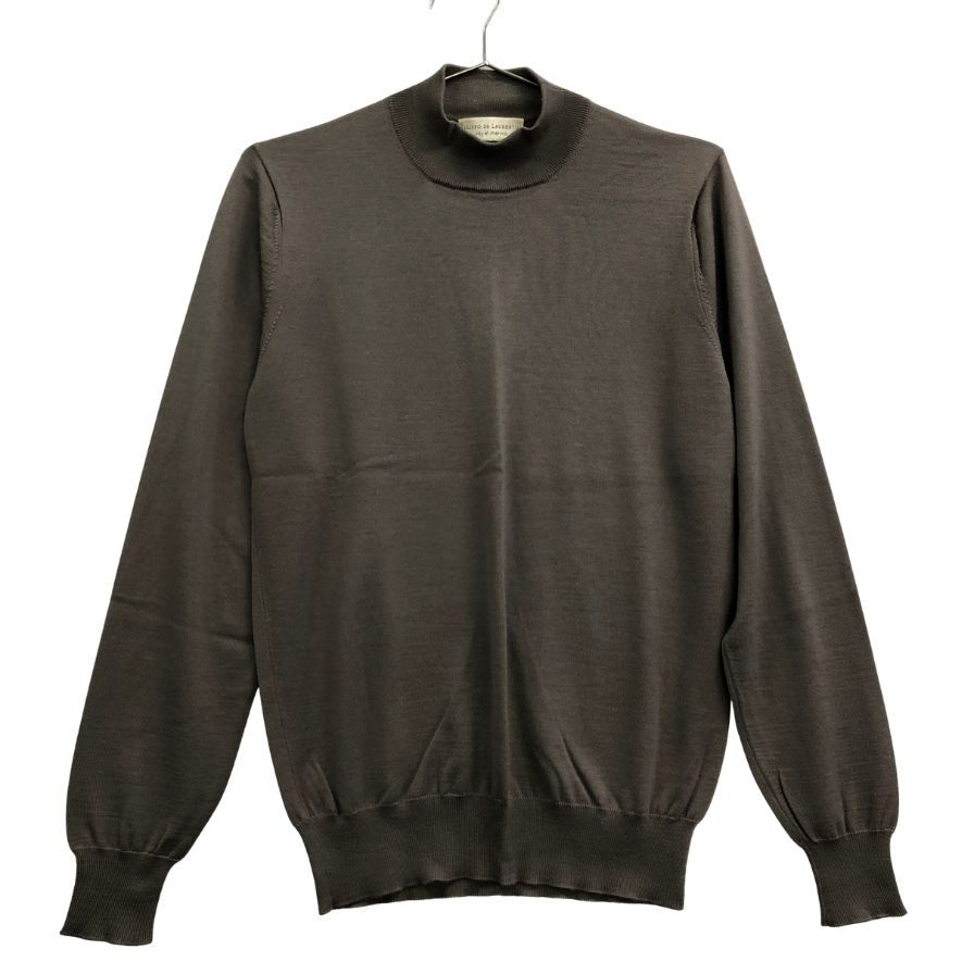 美品◆フィリッポ デ ローレンティス セーター ロイヤルメリノ ウール ニット メンズ サイズ46 カーキ  FILIPPO DE LAURENTIIS 【AFB41】