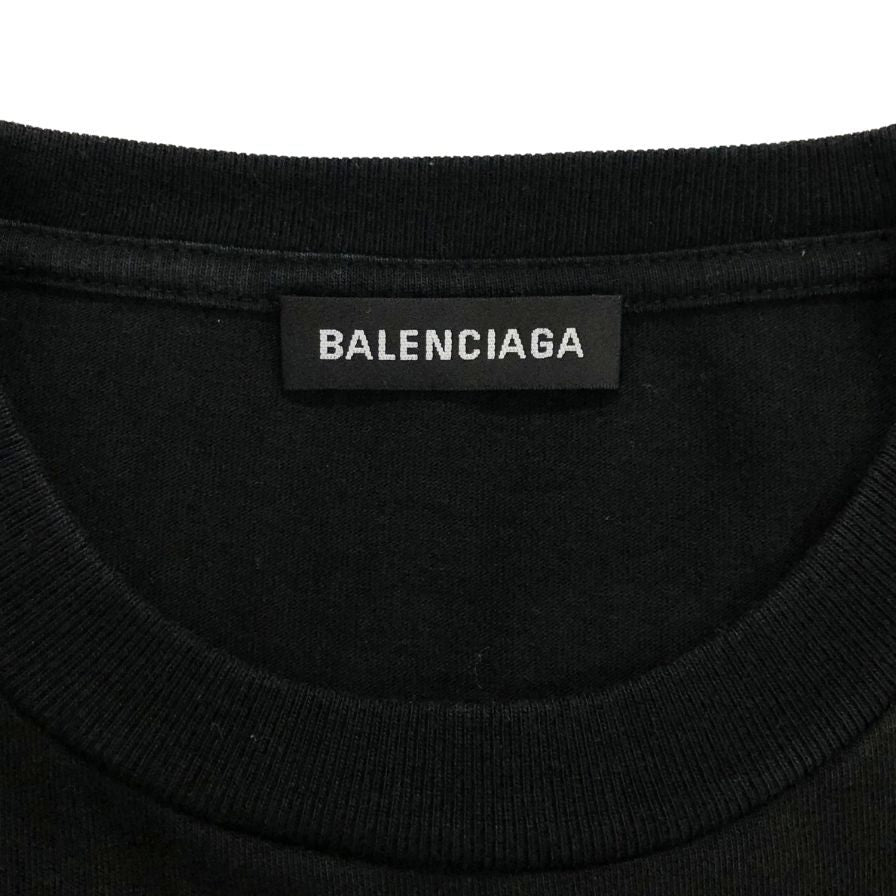 美品◆バレンシアガ Tシャツ 594579 TGV60 サイズM メンズ ブラック BALENCIAGA 【AFB14】