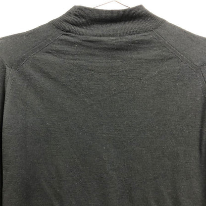 美品◆ジョンスメドレー ウール クルーネック 長袖 シャツ メンズ サイズ S ブラック JOHN SMEDLEY 【AFB5】