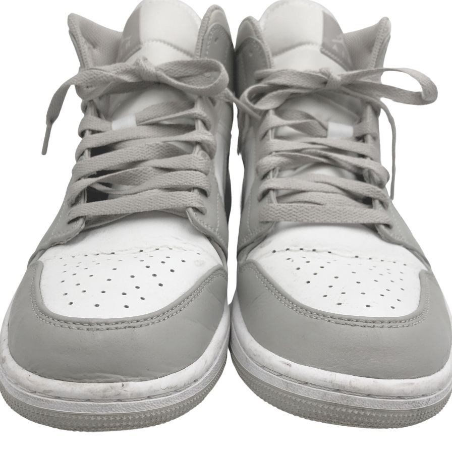 ナイキ ハイカット スニーカー エアジョーダン 1  AIR JORDAN 1 Mid Linen 554724-082 メンズ グレー サイズ 27.5cm NIKE 約27.5cm【AFC5】