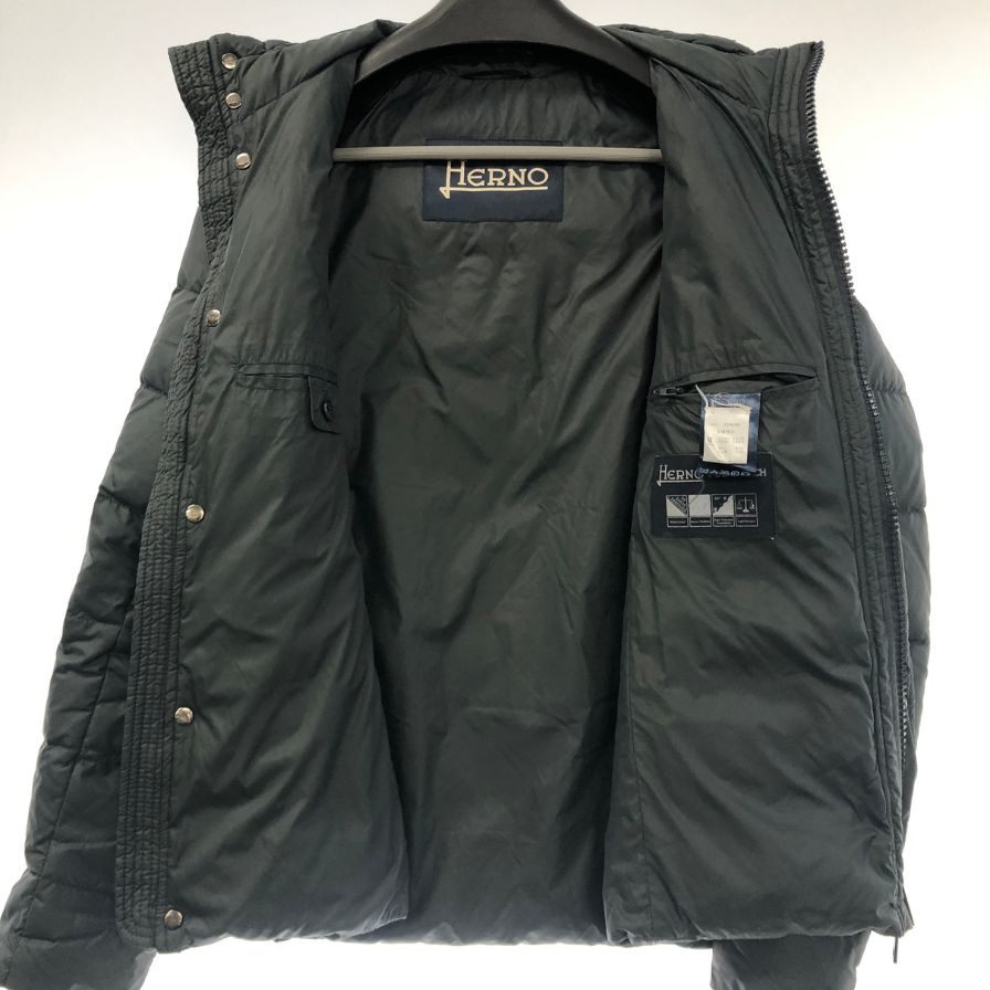 中古◆ヘルノ ダウンジャケット POLAR-TECH PI0034U メンズ サイズ46 グレー HERNO 【AFA2】