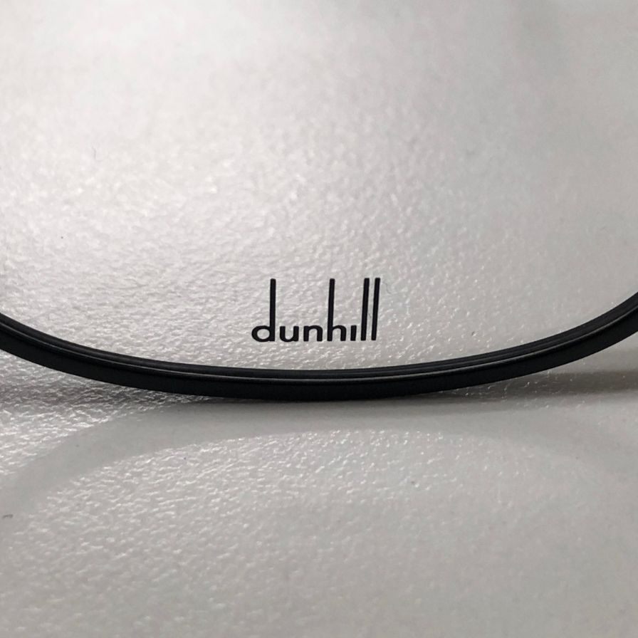 ダンヒル メガネ ウェリントン型 チタン ブラック×ゴールド メンズ DU0107OJ 005 54□18-145 XL Dunhill【AFI2】