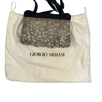 ジョルジオアルマーニ ショルダーバッグ ビジュー ブラック レディース GIORGIO ARMANI【AFE1】