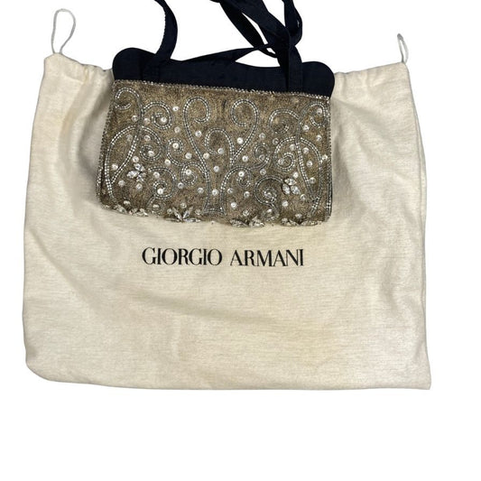 ジョルジオアルマーニ ショルダーバッグ ビジュー ブラック レディース GIORGIO ARMANI【AFE1】