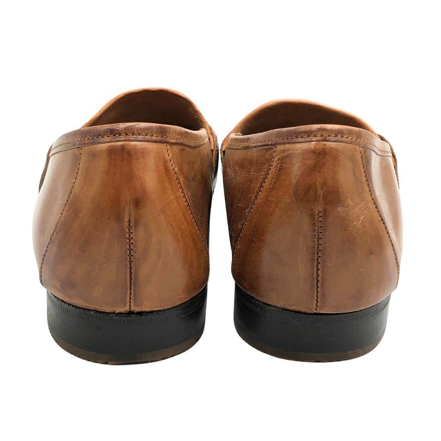 コールハーン ローファー ビット 編み込み レザー ブラウン サイズ10 COLE HAAN 約28.0cm【AFD9】