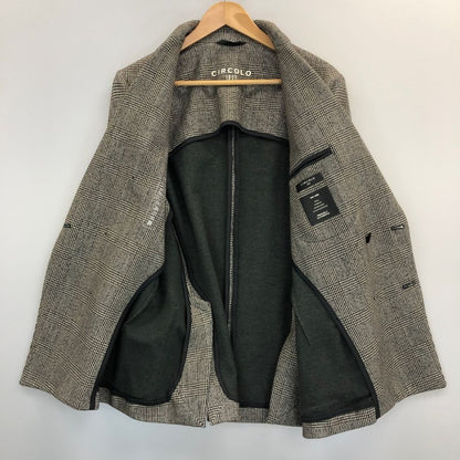 美品◆チルコロ テーラードジャケット 1901 ダブル グレンチェック グレー系 メンズ サイズ 46 CIRCOLO 1901 【AFB30】