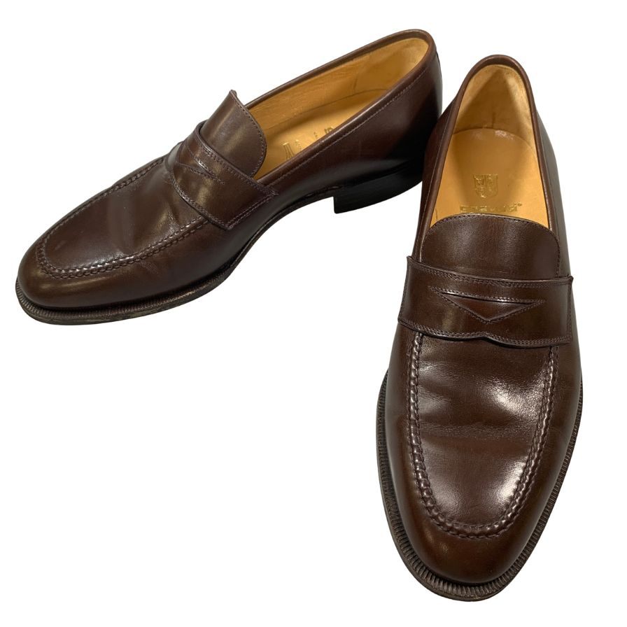グラバティ コインローファー 11557 カーフ ブラウン サイズUK8 メンズ gravati 約26.5cm【PTM5】