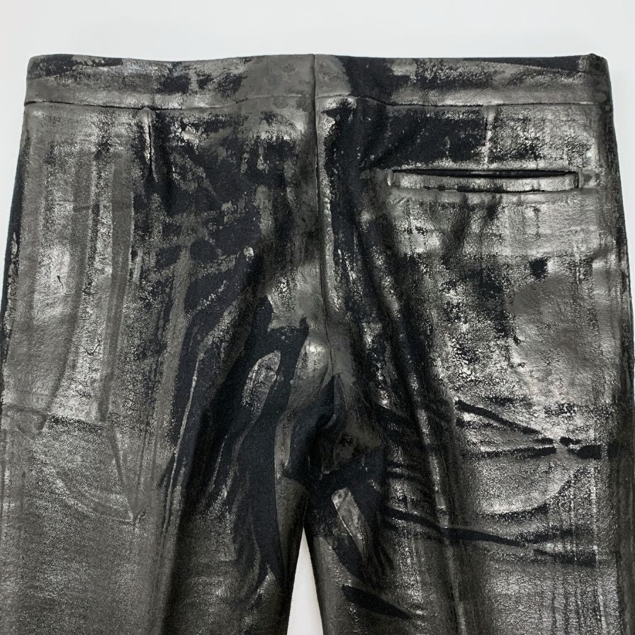 ディオール オム スラックス ラスター期 コーティング ウール メンズ サイズ46 DIOR HOMME 【AFB41】
