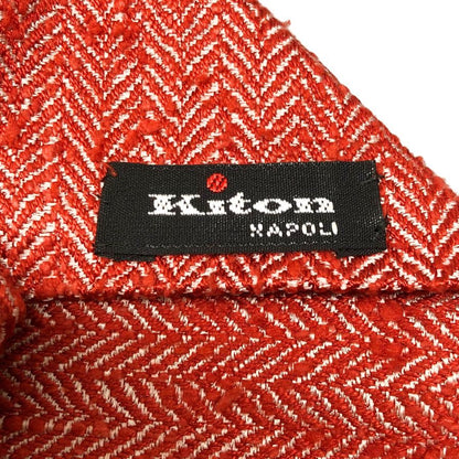キートン ネクタイ セッテピエゲ 7つ折り 赤系 メンズ KITON【AFI18】