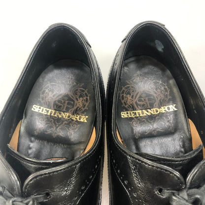 シェットランド フォックス パンチドキャップ 123F メンズ ブラック サイズ 8 SHETLANDFOX 約26.0cm【AFD2】