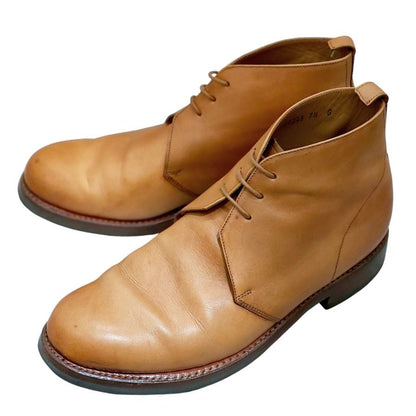 グレンソン チャッカブーツ ウェンデル カーフ ライトブラウン サイズUK7.5G GRENSON ブーツ 約25.5cm【LA】【中古】