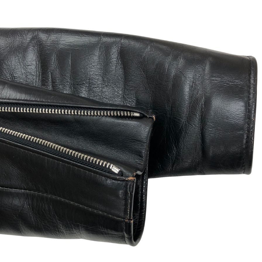 美品◆ショット シングルライダース ジャケット 641XJH スペシャルホースハイド ブラック メンズ サイズ38 Schott SPECIAL HORSEHIDE 【AFG1】