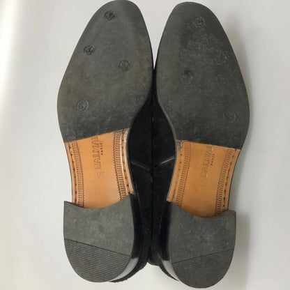 バルマン スウェード サイドジップブーツ ブラック サイズ8.5  BALMAIN 約26.5cm【AFC43】