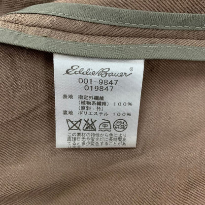 中古◆エディーバウアー ジャケット テーラードジャケット ポリエステル ブラウン サイズL メンズ Eddie Bauer 【AFB27】