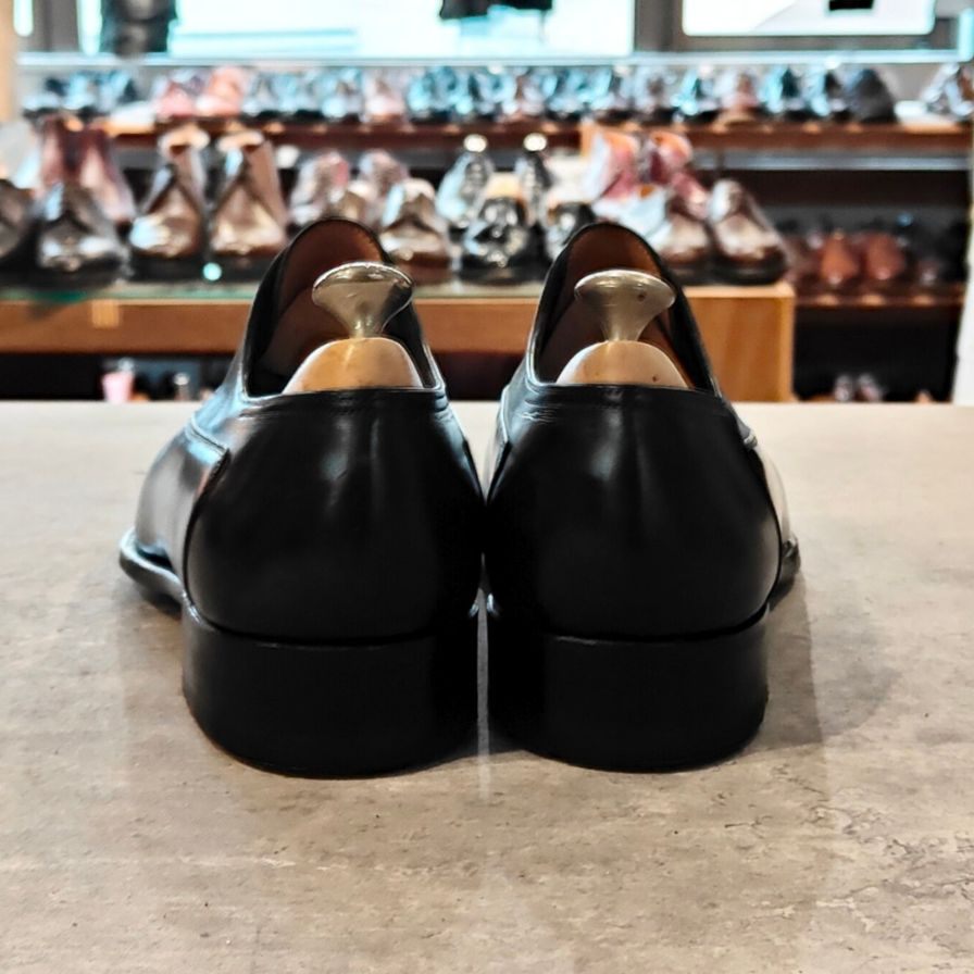 ジョンロブ レザーシューズ ウェルハム Uチップ カーフ 8000ラスト ブラック メンズ サイズUK6.5EE JOHN LOBB WELHAM ビジネスシューズ 約25.0cm【LA】【中古】