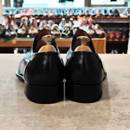 ジョンロブ レザーシューズ ウェルハム Uチップ カーフ 8000ラスト ブラック メンズ サイズUK6.5EE JOHN LOBB WELHAM ビジネスシューズ 約25.0cm【LA】【中古】