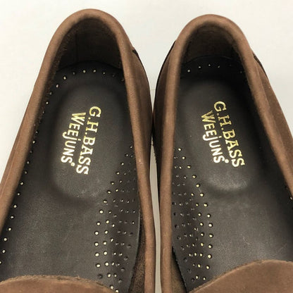 ジーエイチバス ローファー ウィージャンズ ヘリテージ スエード サイズ7 メンズ ブラウン G.H.Bass&Co. WEEJUNS ローファー 約25.5cm【LA】【中古】