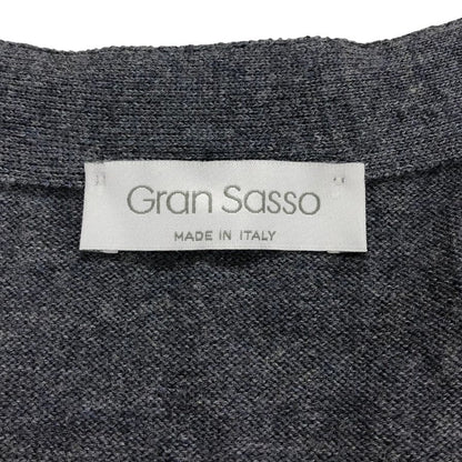 極美品◆グランサッソ ベスト メンズ グレー サイズ48 Gran Sasso 【AFB14】